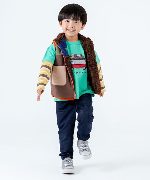 SKAPE（エスケープ） ベスト リバーシブルボアベスト キッズ 子供服 