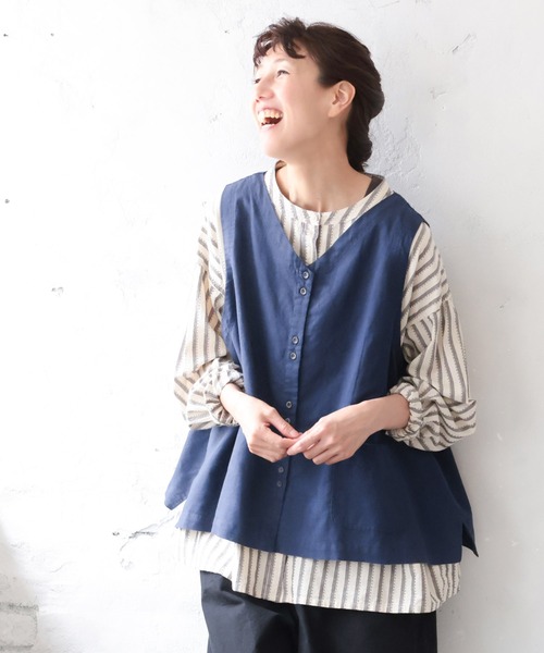 ソウルベリーsoulberry ベスト　Mサイズ soulberry（ソウルベリー） ベスト ジレ ふたごボタンのベスト