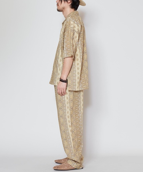 「チャイハネ」 半袖シャツ FREE ブルー メンズ_画像3