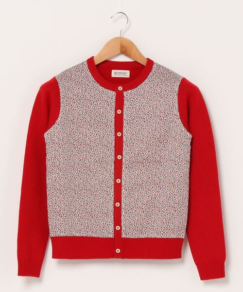 BEAMS BOY（ビームス ボーイ） ニットカーディガン 1 レッド