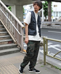 「８(eight)」 ベスト LARGE チャコールグレー メンズの画像2