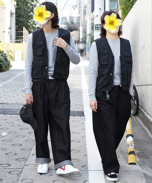 「８(eight)」 ベスト LARGE チャコールグレー メンズ_画像8