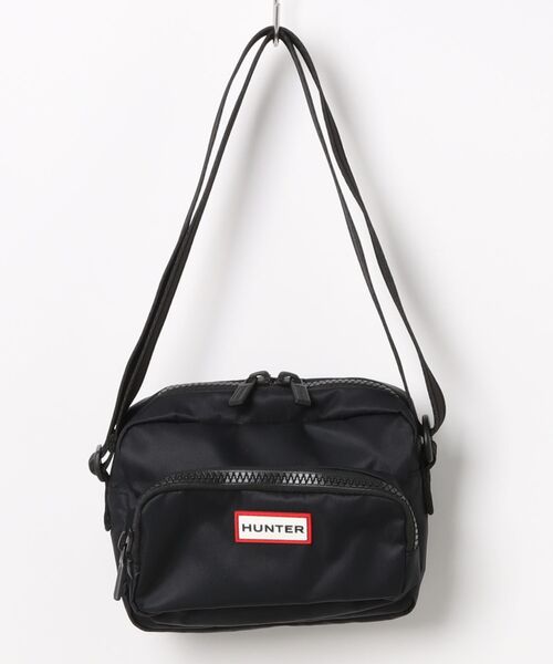 【新品、未使用】HUNTER ナイロン ショルダー バッグ ブラック HUNTER（ハンター） ショルダーバッグ バッグ ショルダーバック
