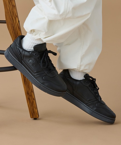 LACOSTE ブラック メンズシューズ LACOSTE メンズ T-CLIP SHIELD 225 1 SMA （ブラック×ブラック) -靴