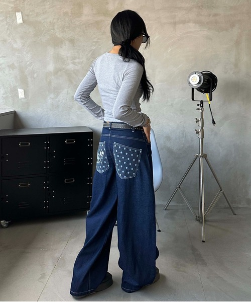 sedacle girl（セダクルガール） ジーンズ デニム デニムパンツ ドット