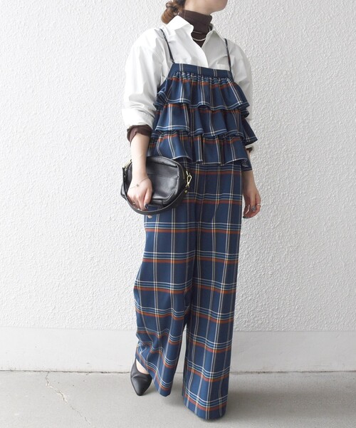 サロペット・オーバーオール・オールインワン KIDILL check pleats skirt SHIPS any サロペット オーバーオール any:「洗濯機可能」チェック