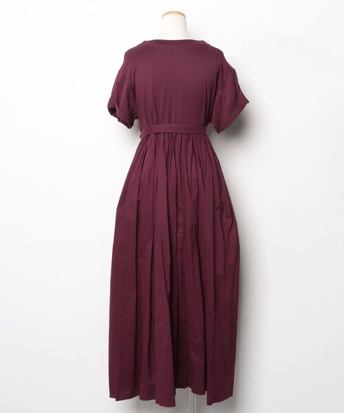 「CLANE」 半袖ワンピース FREE パープル レディース_画像2