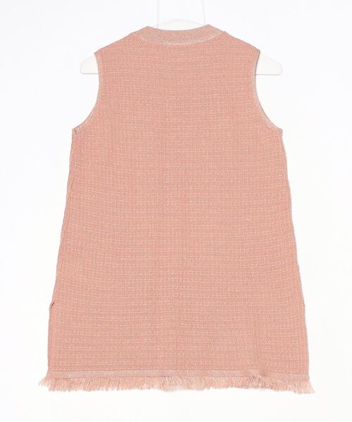 「LOVELESS」 ノースリーブニット 34 ピンク レディース_画像2