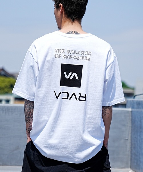 「RVCA」 半袖Tシャツ L ブラウン メンズ_画像2