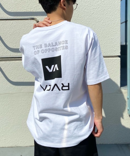 「RVCA」 半袖Tシャツ L ブラウン メンズ_画像4