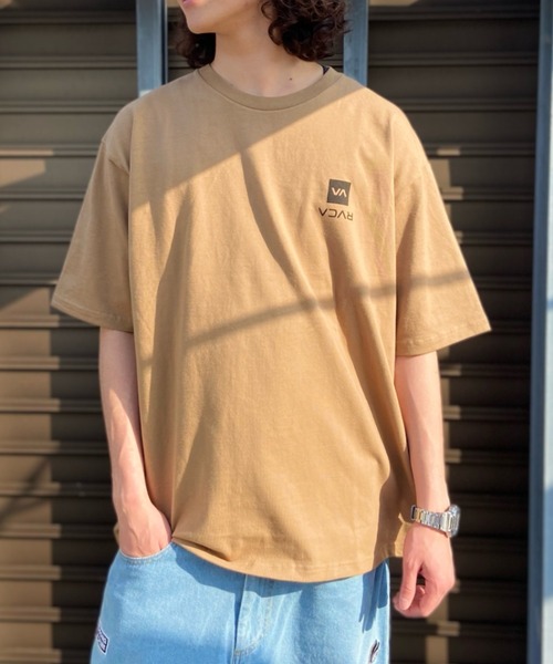 「RVCA」 半袖Tシャツ L ブラウン メンズ_画像6