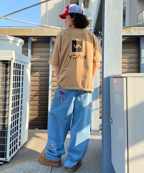 「RVCA」 半袖Tシャツ L ブラウン メンズ_画像7