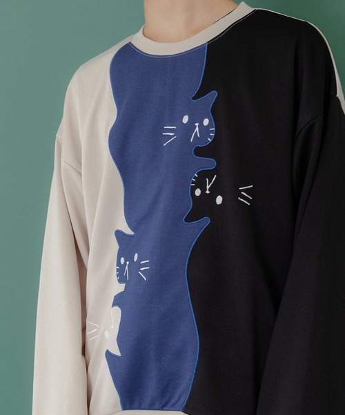 ScoLar Parity（スカラーパリティ） tシャツ 353116：ネコバイカラー