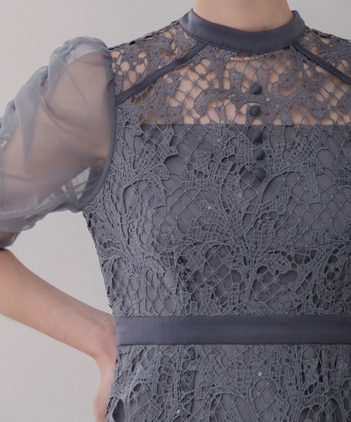 「Leja」 半袖ワンピース MEDIUM イエロー レディース_画像4