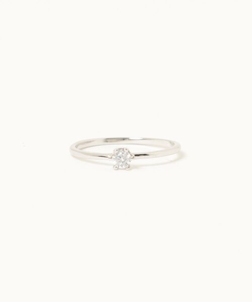 指輪 リング 「blatto 925silver」シルバー925 華奢一粒ジルコニア　リング esm-ring-27-16 レディースの画像