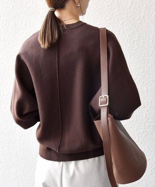 SHIPS any ニット セーター any:「洗濯機可能」クルーネック ドルマン