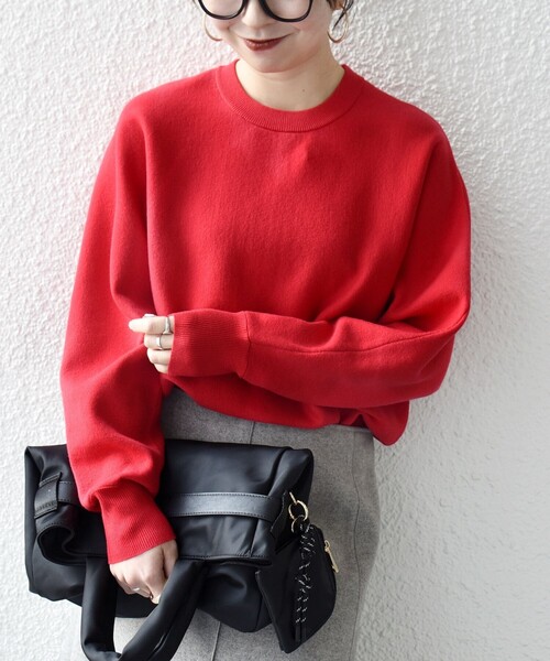 レディース ニット 赤 Afternoon Tea（アフタヌーンティー） ニット セーター ふわもちニット