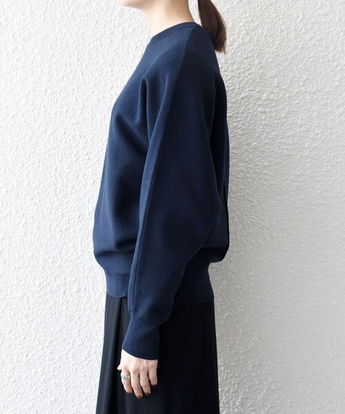 SHIPS any ニット セーター any:「洗濯機可能」クルーネック ドルマン