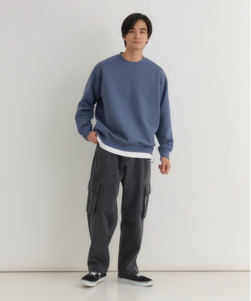 今季完売品　ダンボール素材クルーネック BACK NUMBER トレーナー スウェット 「BACK NUMBER」ダンボールクルー