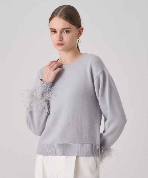 ANAYI（アナイ） ニット セーター フェザーバングル プルオーバー
