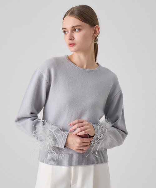 ANAYI（アナイ） ニット セーター フェザーバングル プルオーバー