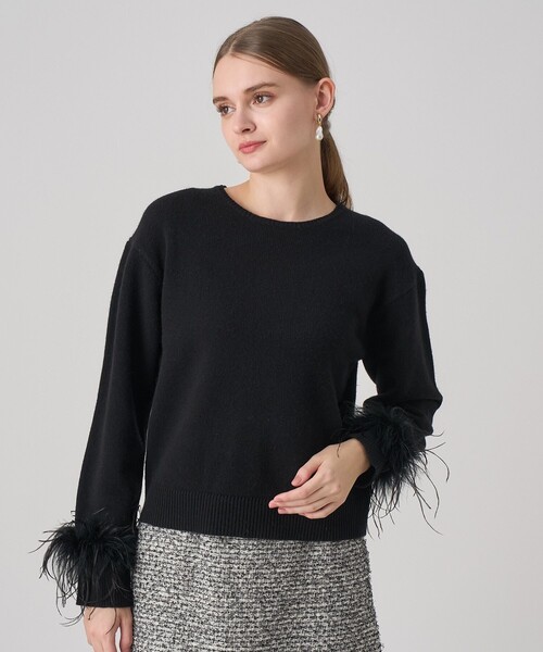 ANAYI（アナイ） ニット セーター フェザーバングル プルオーバー