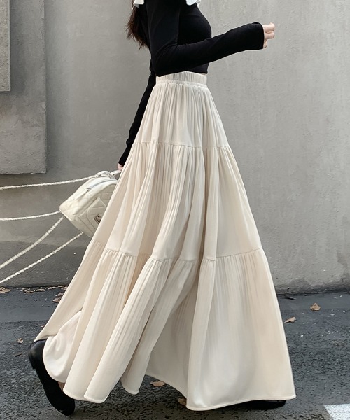 emi+ スカート ベロアティアードロングスカート : ZOZOTOWN Yahoo!店