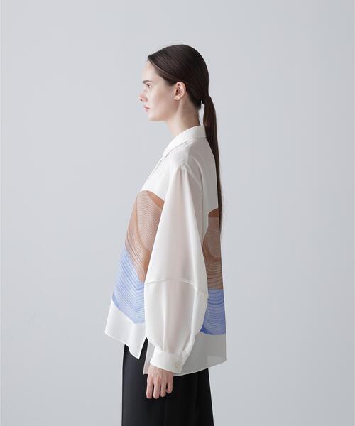 アドーアADORE◇ペインティングストライププリントブラウス◇48,400円 