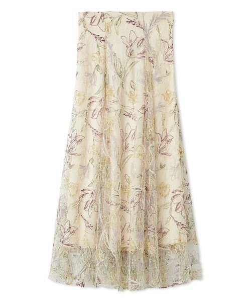 SNIDEL（スナイデル） スカート エンブロイダリースカート : ZOZOTOWN