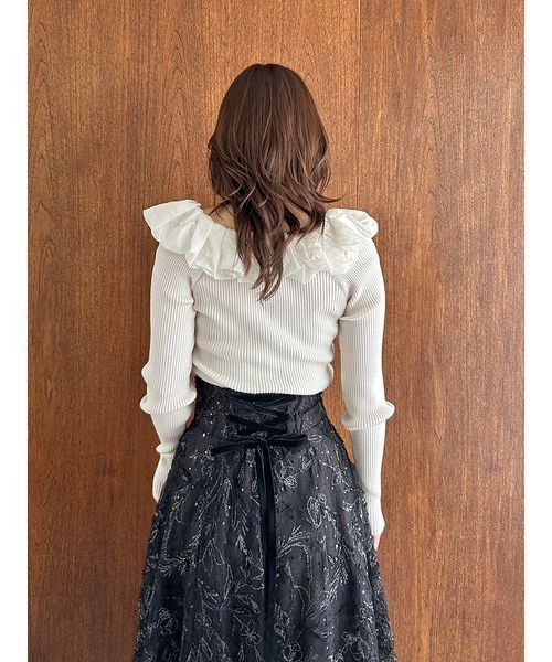 【新品】SNIDEL エンブロイダリースカート BLK 0サイズ SNIDEL（スナイデル） スカート エンブロイダリースカート : ZOZOTOWN