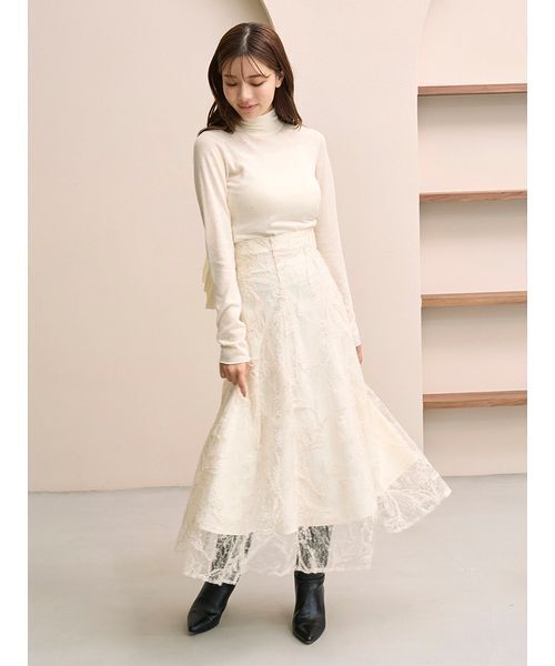 SNIDEL（スナイデル） スカート エンブロイダリースカート : ZOZOTOWN