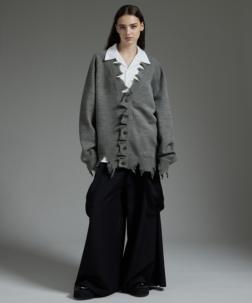 「cussil」 ニットカーディガン S オフホワイト メンズ_画像8