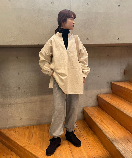 「ARMY TWILL」 長袖ブラウス FREE ブラック レディース_画像9