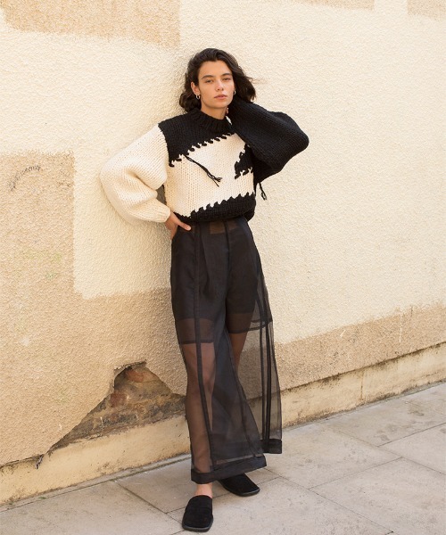 leinwande（ラインヴァンド） 長袖ニット ONE SIZE ブラック