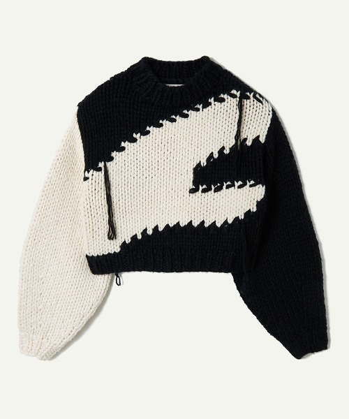 leinwande（ラインヴァンド） 長袖ニット ONE SIZE ブラック