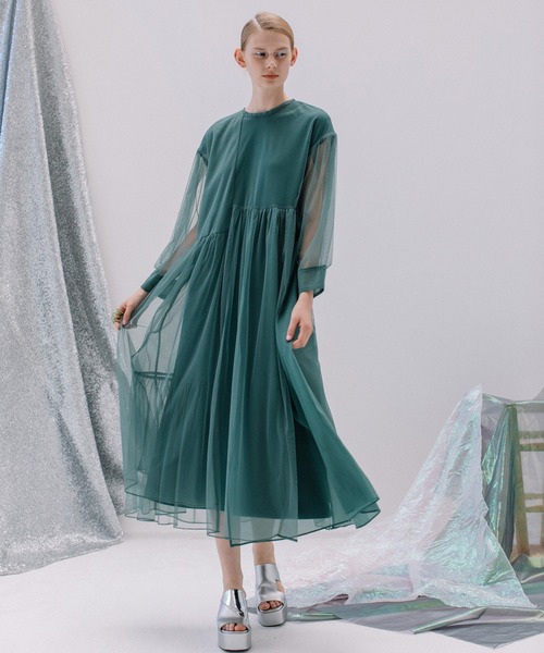 AULA AILA（アウラ アイラ） コンビワンピース 0 ライトブルー