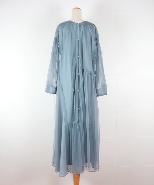 AULA AILA（アウラ アイラ） コンビワンピース 0 ライトブルー