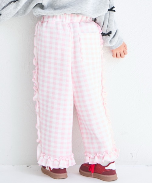 MARNI新品未使用　千鳥格子パンツ　ピンク×ベージュ×ホワイト pairmanon（ペアマノン） パンツ 「ぬくふわ」ガールズ チェック