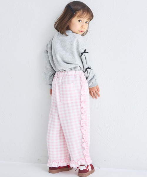 くるみ様おまとめ⭐︎ ブラウス&パンツ、ピンクリネン巾着 pairmanon（ペアマノン） パンツ 「ぬくふわ」ガールズ チェック
