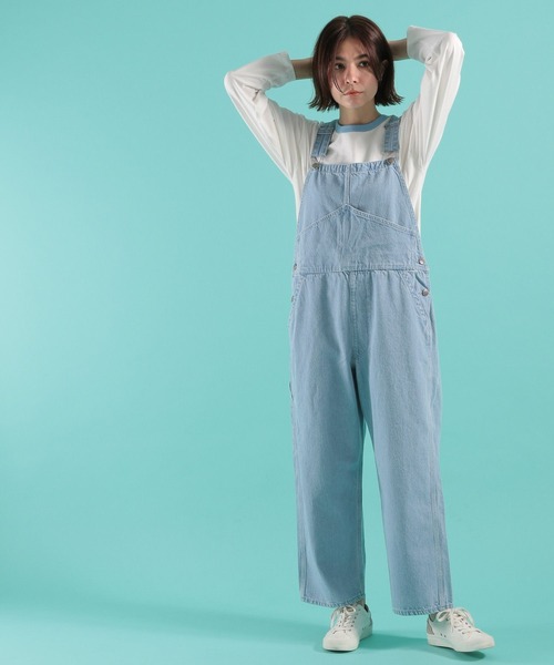 niko and…（ニコアンド） オーバーオール LARGE グレー レディース