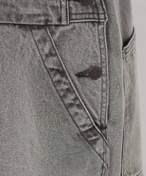 niko and…（ニコアンド） オーバーオール LARGE グレー レディース