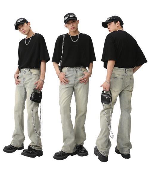 「Ressaca」 デニムパンツ L インディゴブルー メンズ_画像6