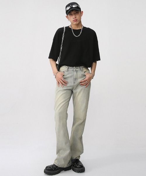 「Ressaca」 デニムパンツ L インディゴブルー メンズ_画像7