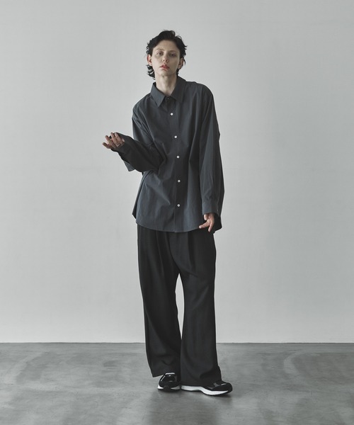 「remer」 長袖シャツ SMALL ライトグレー メンズ_画像3