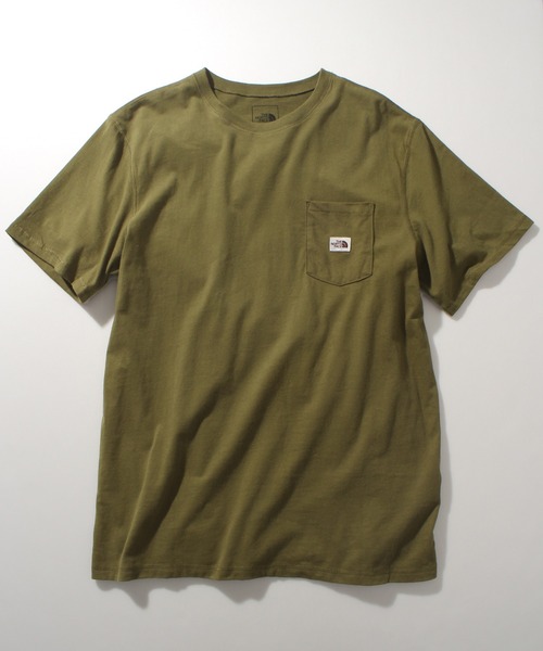 THE NORTH FACE 半袖シャツ L 黒/オリーブ THE NORTH FACE（ザ ノースフェイス） 半袖Tシャツ L オリーブ メンズ
