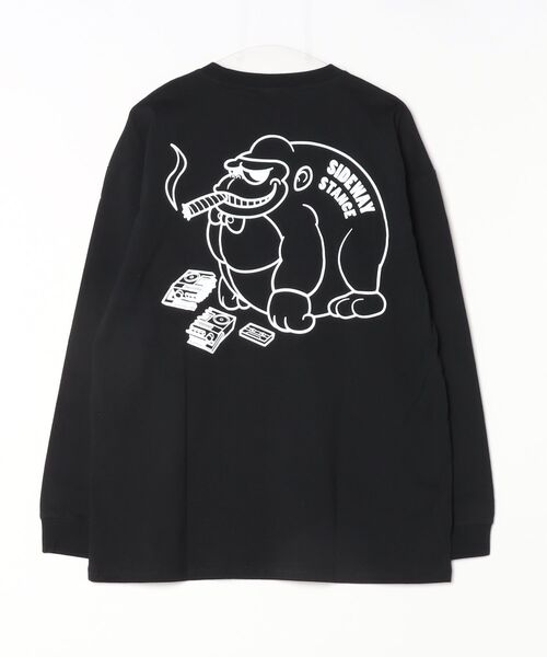En serio TOKYO tシャツ 「SIDEWAYSTANCE」ブレークゴリラ長袖Tシャツ