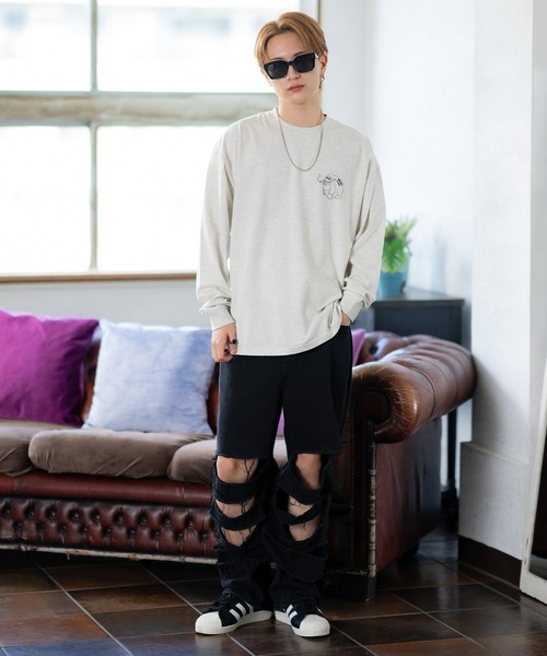 En serio TOKYO tシャツ 「SIDEWAYSTANCE」ブレークゴリラ長袖Tシャツ