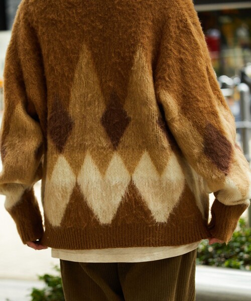 TOWNCRAFT（タウンクラフト） ニットカーディガン LARGE ブラウン