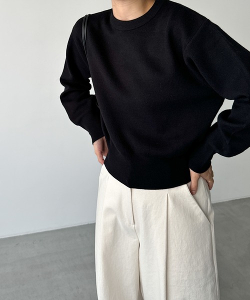 「CANAL JEAN」 「El mar」長袖ニット ONE SIZE ブラウン レディース_画像5