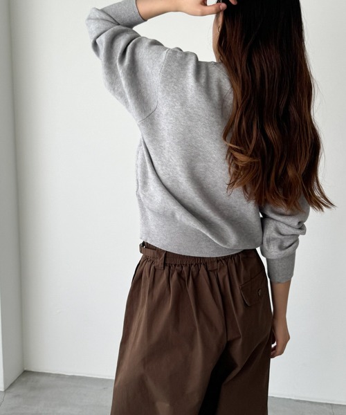 「CANAL JEAN」 「El mar」長袖ニット ONE SIZE ブラウン レディース_画像9